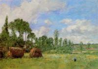 Boudin, Eugene - Oiseme at Harvest Time